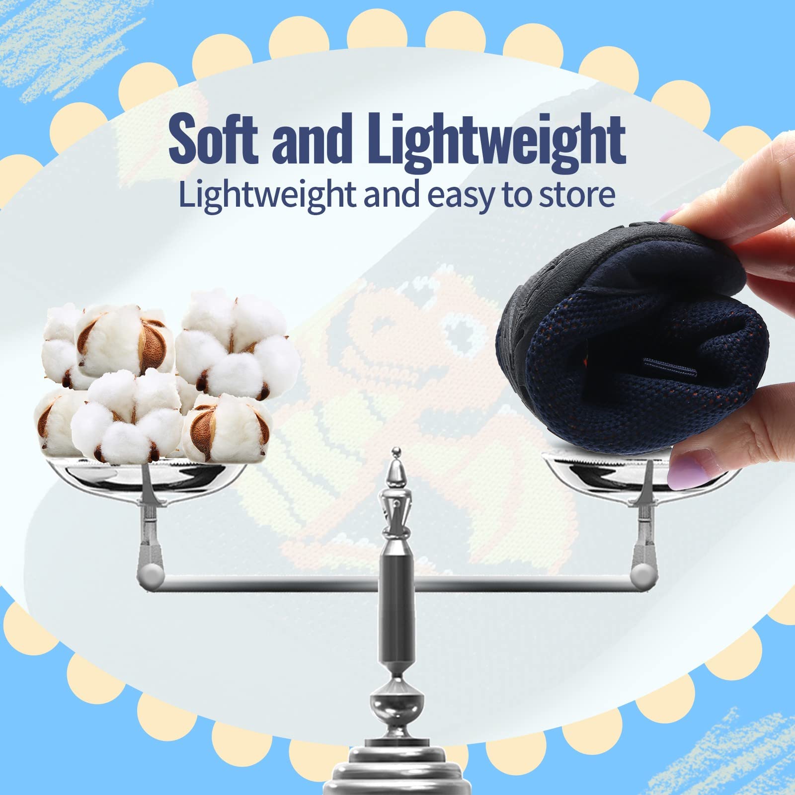 WateLves Pantofole per Bambini Unisex Scarpe a Magli Antiscivolo Ciabatte da Casa per danno la sensazione di camminare a piedi nudi Antiscivolo & Leggero