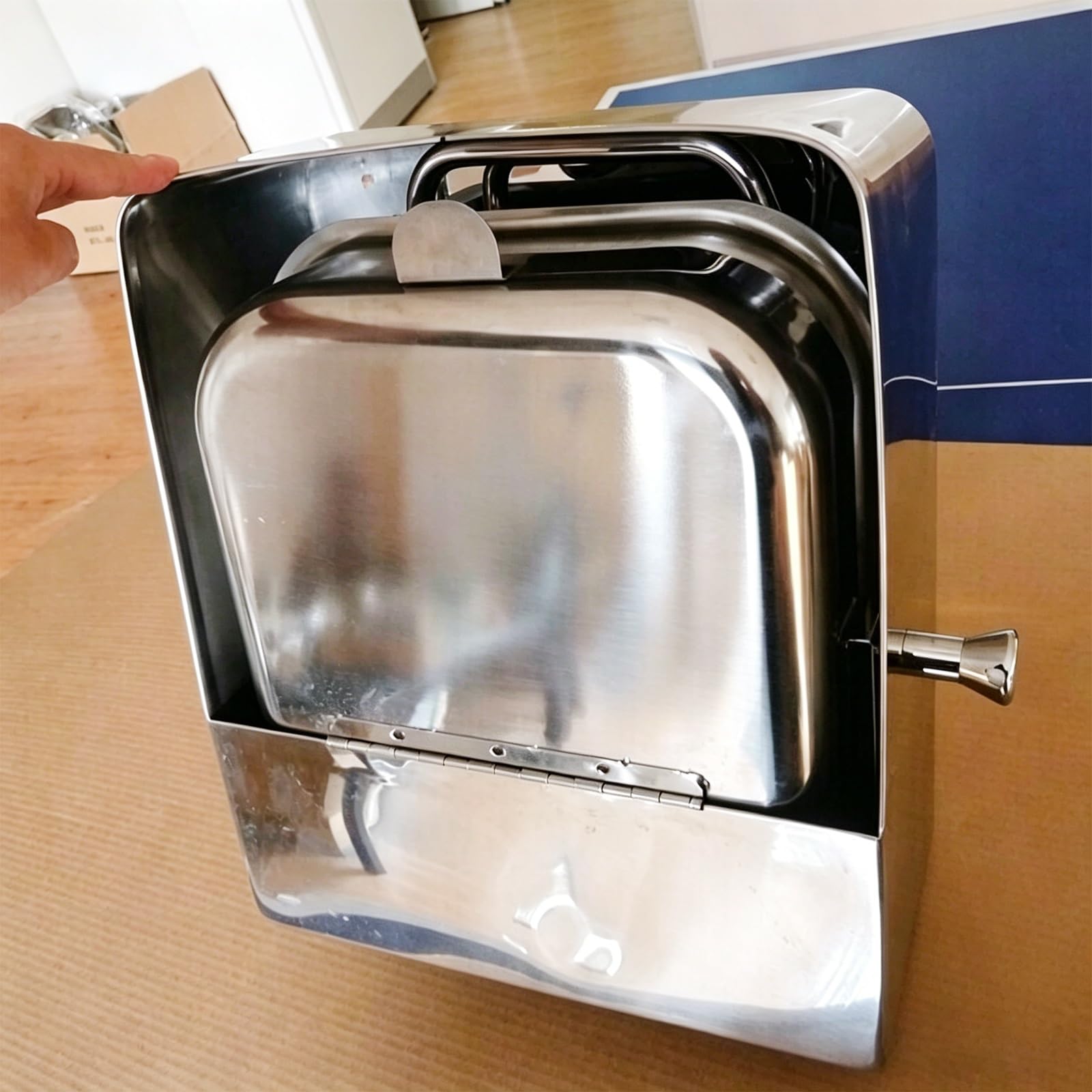 Fregadero Plegable para Barcos y Autocaravanas con Grifo, Lavabo de Acero Inoxidable para Autocaravanas, Yates, Bares y Food Trucks