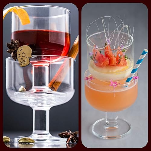 Miniatura 7 de Bormioli Rocco Hosteria - Juego de 6 tazas apilables para postre, 8 onzas, vidrio templado transparente, fabricado en Italia.