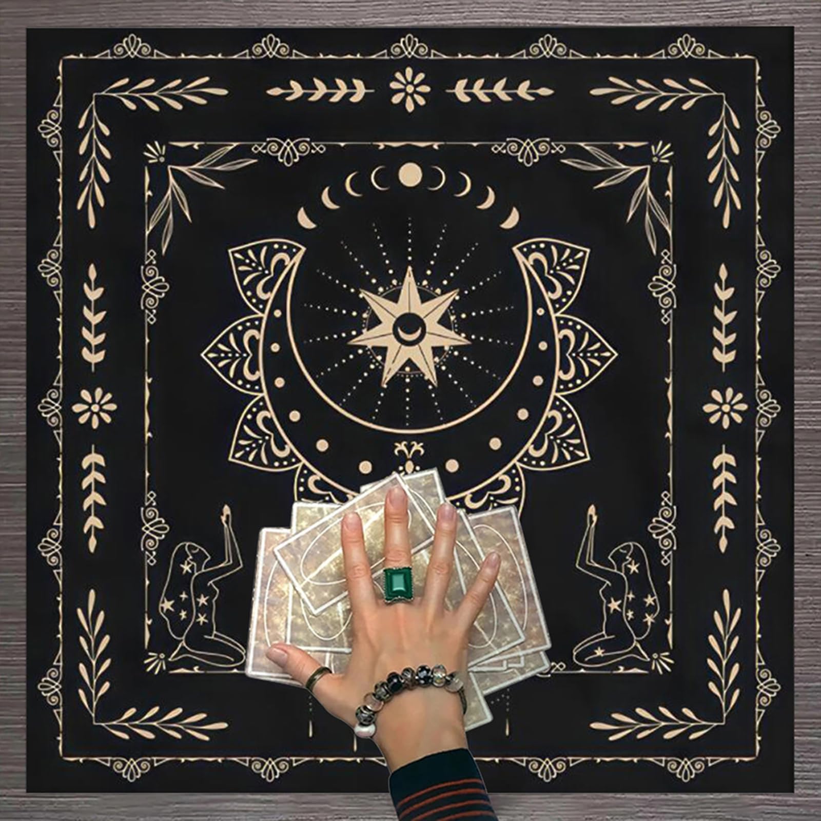 Square Pendulums Nappe De Table Tarot – Tissu En Flanelle Pour Autel, 50x50 Cm, 60x60 Cm Ou 75x75 Cm