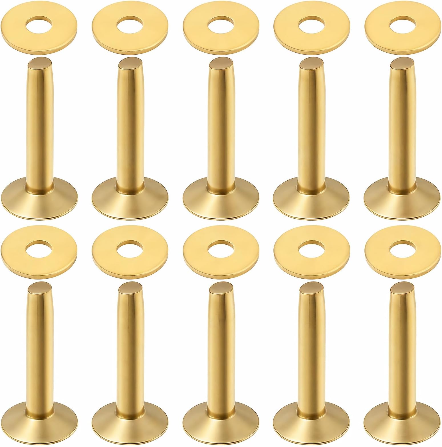 20 Sets Copper Rivets for Leather, Assorted Leathers Rivet Kit for Leather Working, Pure Copper Rivet Setting Tool, Brass Rivets for Belts Wallets Collars DIY Craft Supplies, 3/4 Inch (19mm) Long