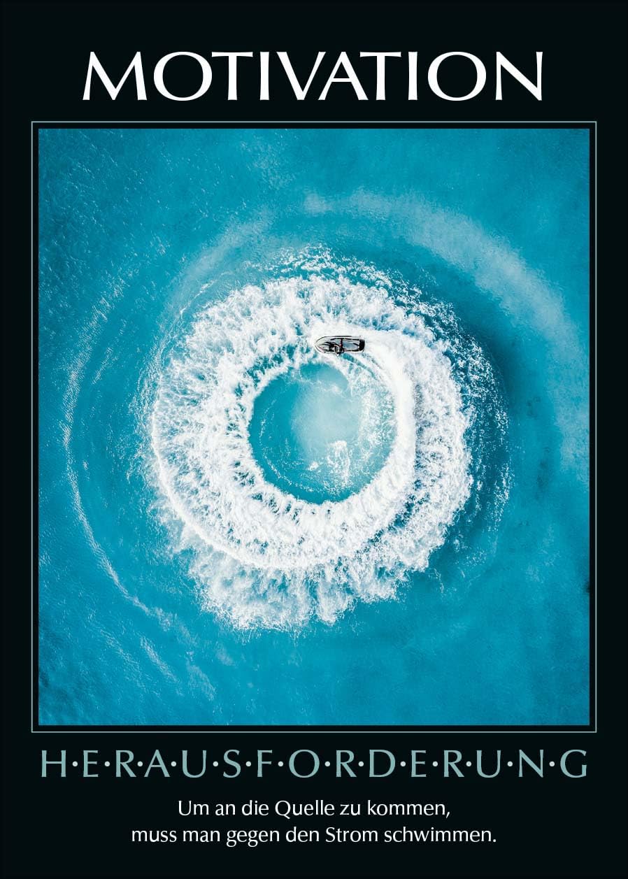 Motivation 2024: Wandkalender - Motivationsspruch Sport