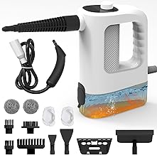 Steam Cleaner, 3-Level Adjustable Handheld Steam Cleaner, 15s Heat-Up, 400ML Large Capacity Steamer Cleaning with 14 pcs Accessories, Portable Steam Cleaner for Home for Dirt, Grease, Tile,Floor, Car