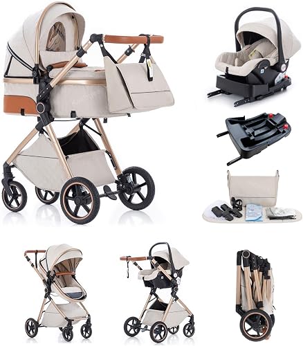 Trio Poussette 3 en 1 avec Siège Auto Kakbgee