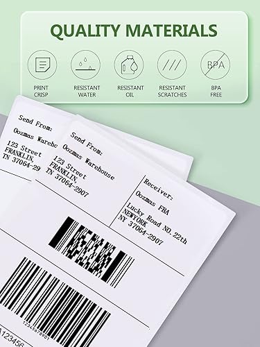 Miniatura 6 de DK-1241 - Etiquetas de repuesto para Brother QL-1110NWB de 4 x 6 para papel QL-1100 QL-1050 QL-1050N QL-1060N, etiquetas térmicas de dirección de