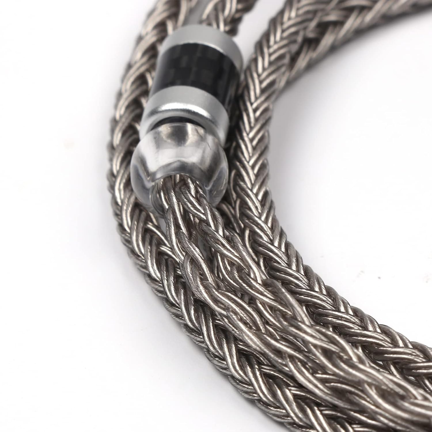 Linsoul Tripowin Zonie 16 Core Silver Plated Earphone Cable for KZ ZS10 PRO, ZSX, ZSN Pro, ZS10 Pro, QDC IEMs (QDC, 4.4mm, Grey)