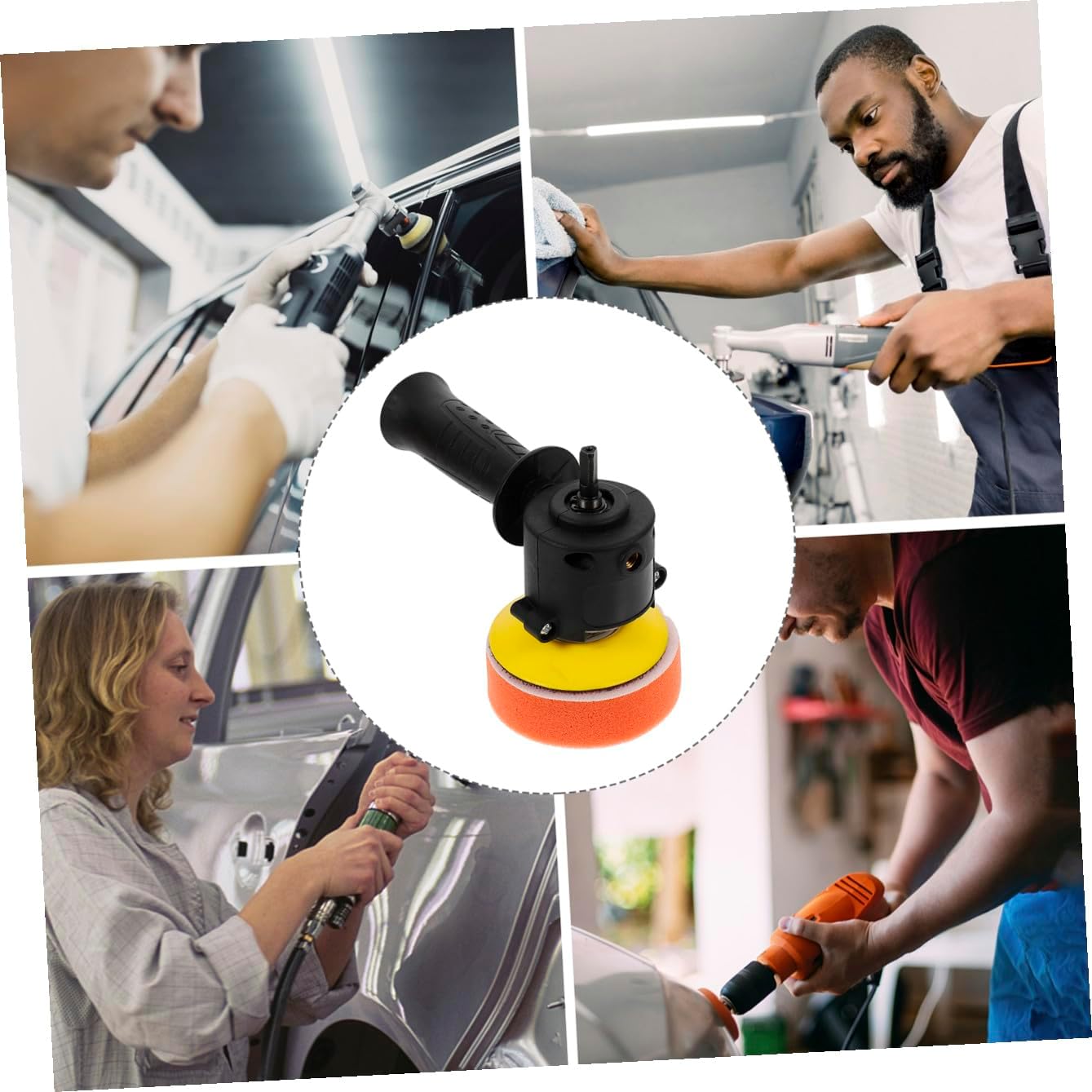 MAGICLULU Car Polishing Kit Drill Buffing Pads 6-inch Polisher Tool Set for Automotive Waxing and Detailing Compatible Vehicles