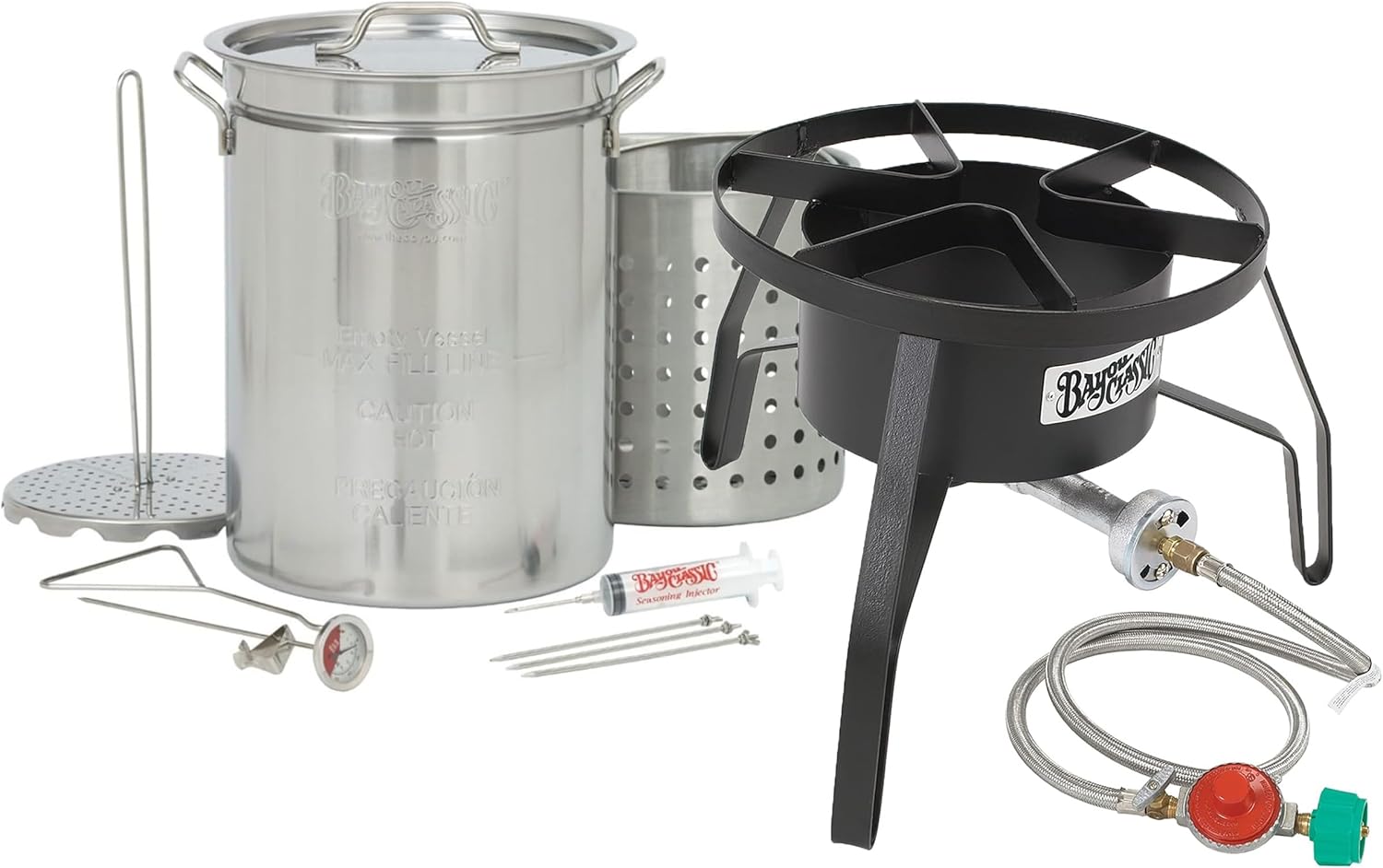 Bayou Classic propane turkey fryer kit with 32qt pot