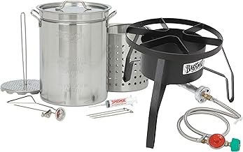 Propane Turkey Fryer Kit - Burner and 32qt Stainless Steel Pot