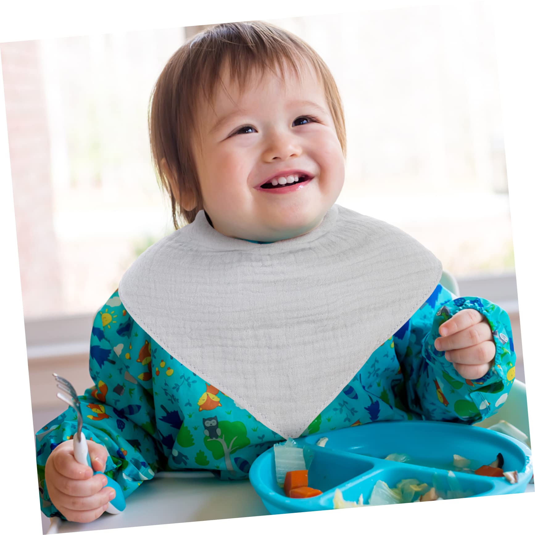 Toyvian 15 Piezas Toalla Triangular Baberos De Toalla Para Comer Comida De Bebé Baberos De Comida De Bebé Toallita Para Bebé Toalla De Saliva Para Bebé Recién Nacido Babero Babero Lavable
