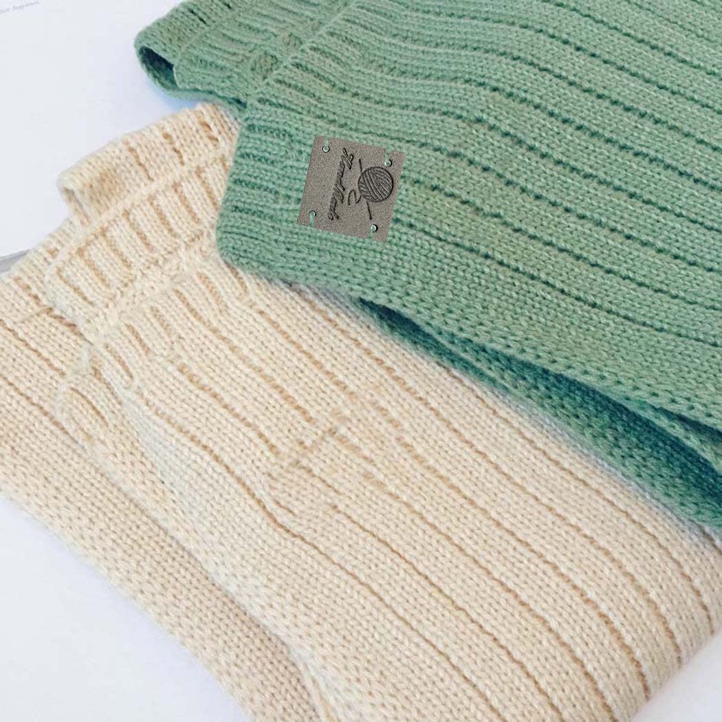 30 Etichette In Pelle PU Fatte A Mano Con Rilievo Coniglio Per Cucire Su Abbigliamento, Borse E Accessori - 2x5 Cm, 5 Colori - 3