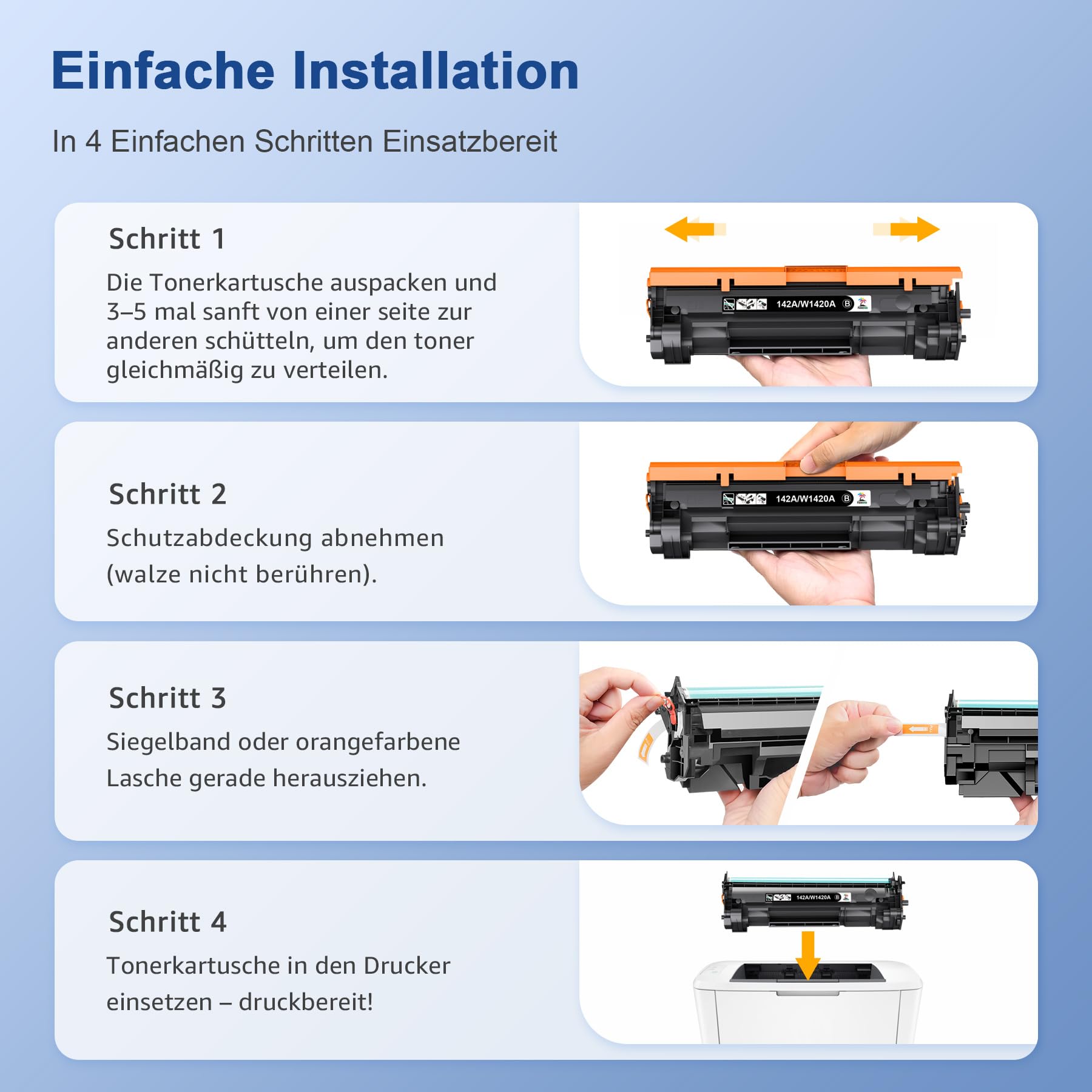 Palmtree 207X Mit Chip Toner Kompatibel für HP 207X 207A Schwarz für HP Color LaserJet Pro MFP M283fdw Toner für Color LaserJet Pro M255dw M282nw M283fdn M255nw M283 M282 M255 W2210A W2210X -4 Pack