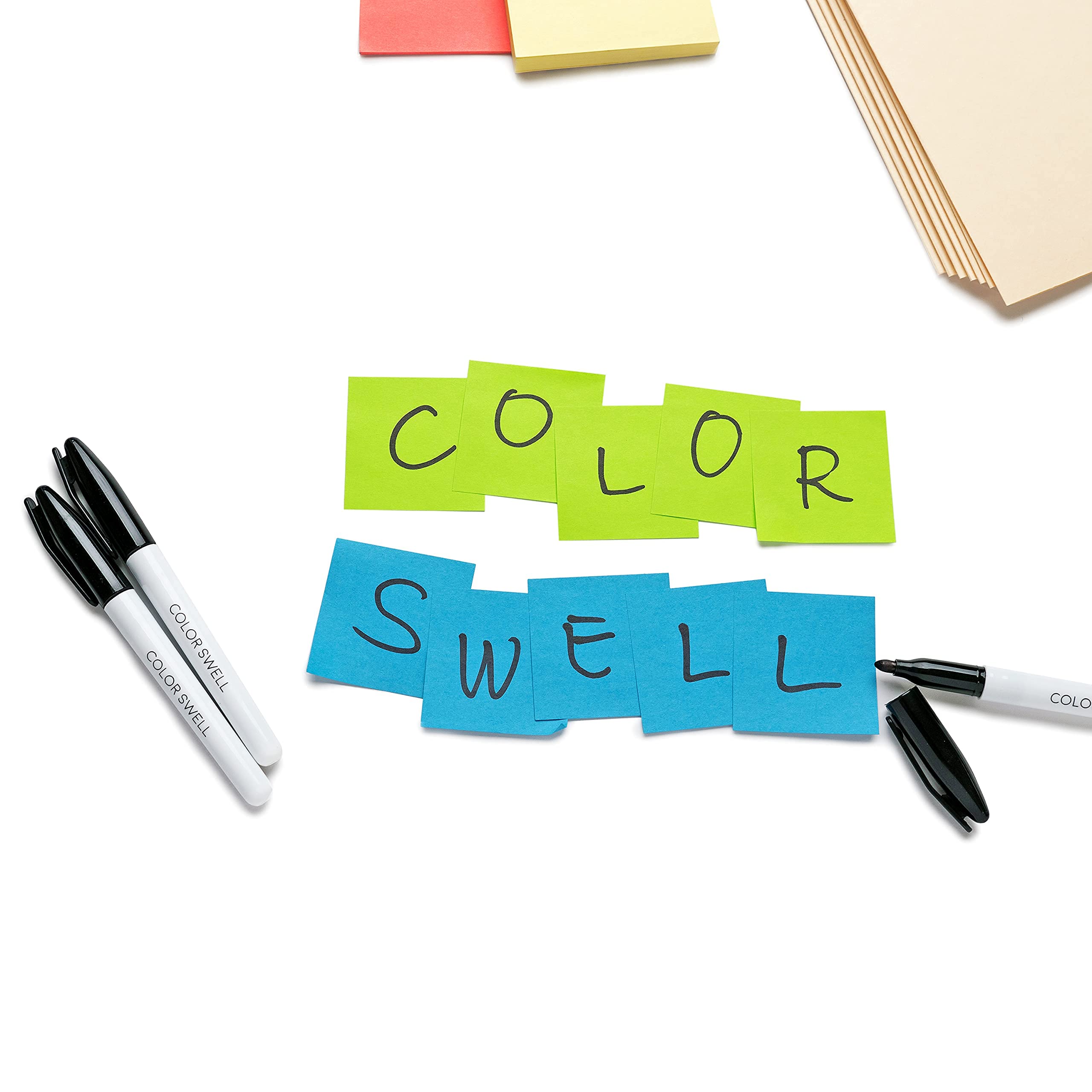 Color Swell Masowe markery permanentne 60 szt. (czarne) dla nauczycieli, biur, dzieci, darowizn i sal lekcyjnych