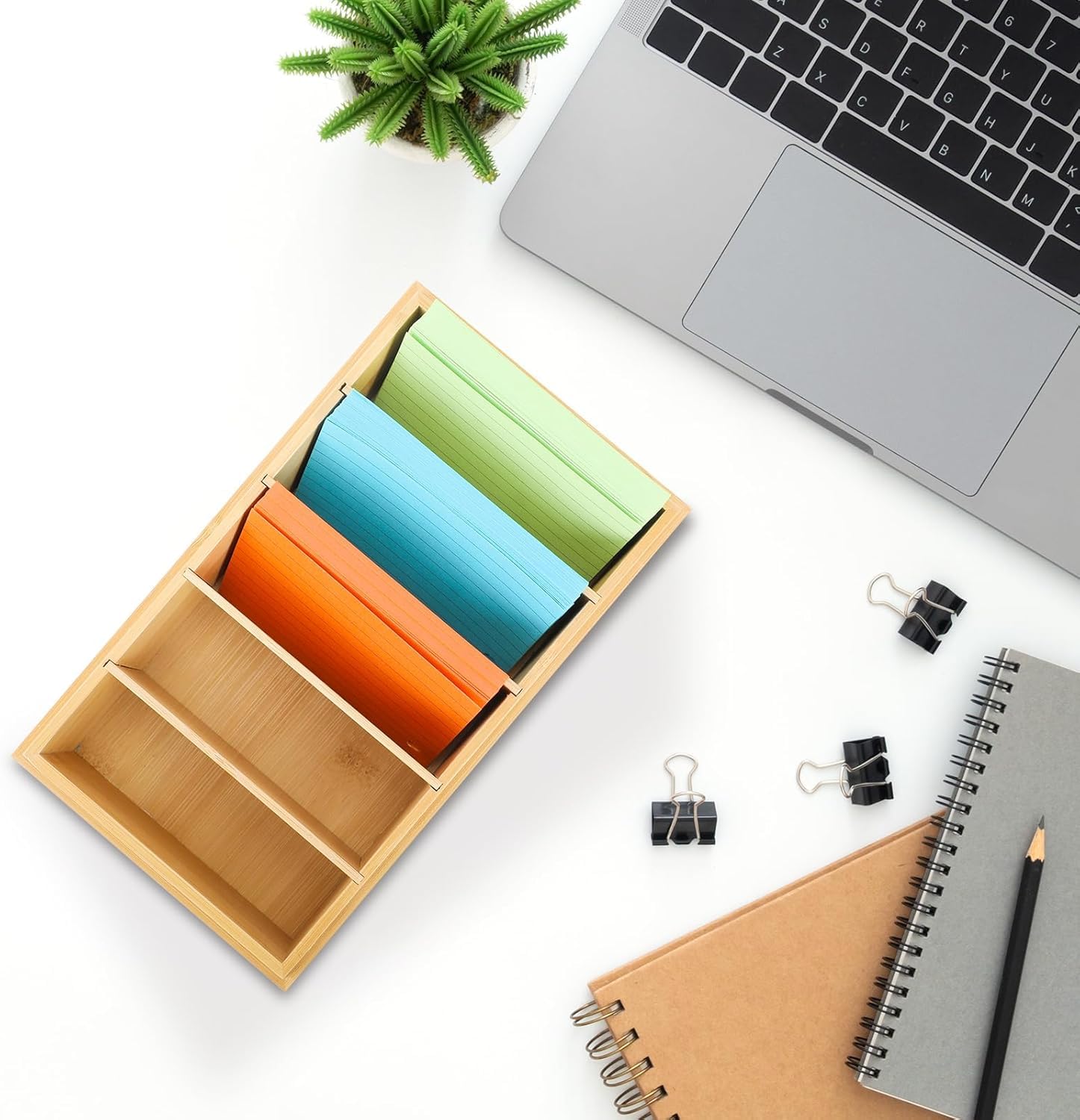 Karteikarten Box A7 Aus Holz - Stylische Lernkarteibox Mit Deckel Für Vokabeln & Organisation