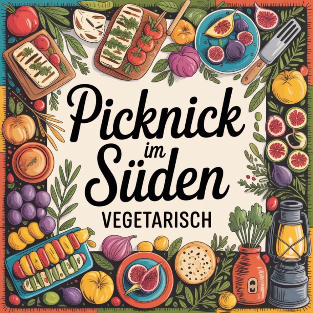 Picknick im Süden – Vegetarisch: Mediterrane Grillrezepte für Sommerabende, Outdoor-Küche und entspannte Genussmomente (Urlaub für die Seele - Meditative Ausmalbücher)