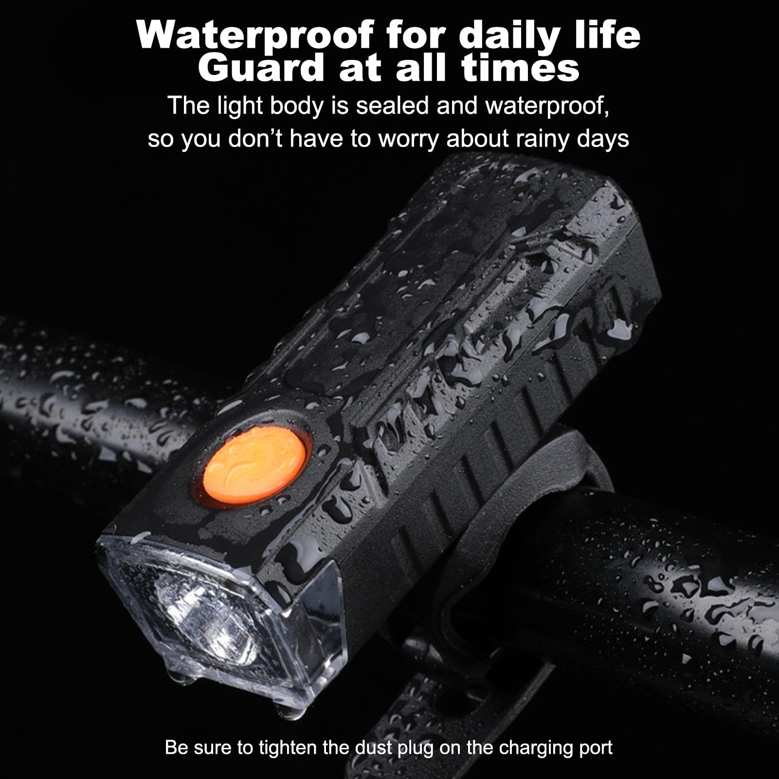 Bicycles Headlight - High Beam Low Beam Cycling Light | Rechargeable Riding Night Light | Multiple Lighting Modes Cycling Headlight | Waterproof Front Headlight | Bright Bikes Light for Night