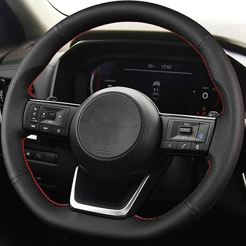 Miniatura 2 de CarXs Hand-Sewn Customize Car Steering Wheel Cover,Fit for Nissan Qashqai J11 J10 Leaf X Trail in March Tiida Kicks VersaJu 2023