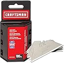 CRAFTSMAN Utility Knife Blades, 100 Pack, for Drywall, Leather, Rubber and More (CMHT11921A)
