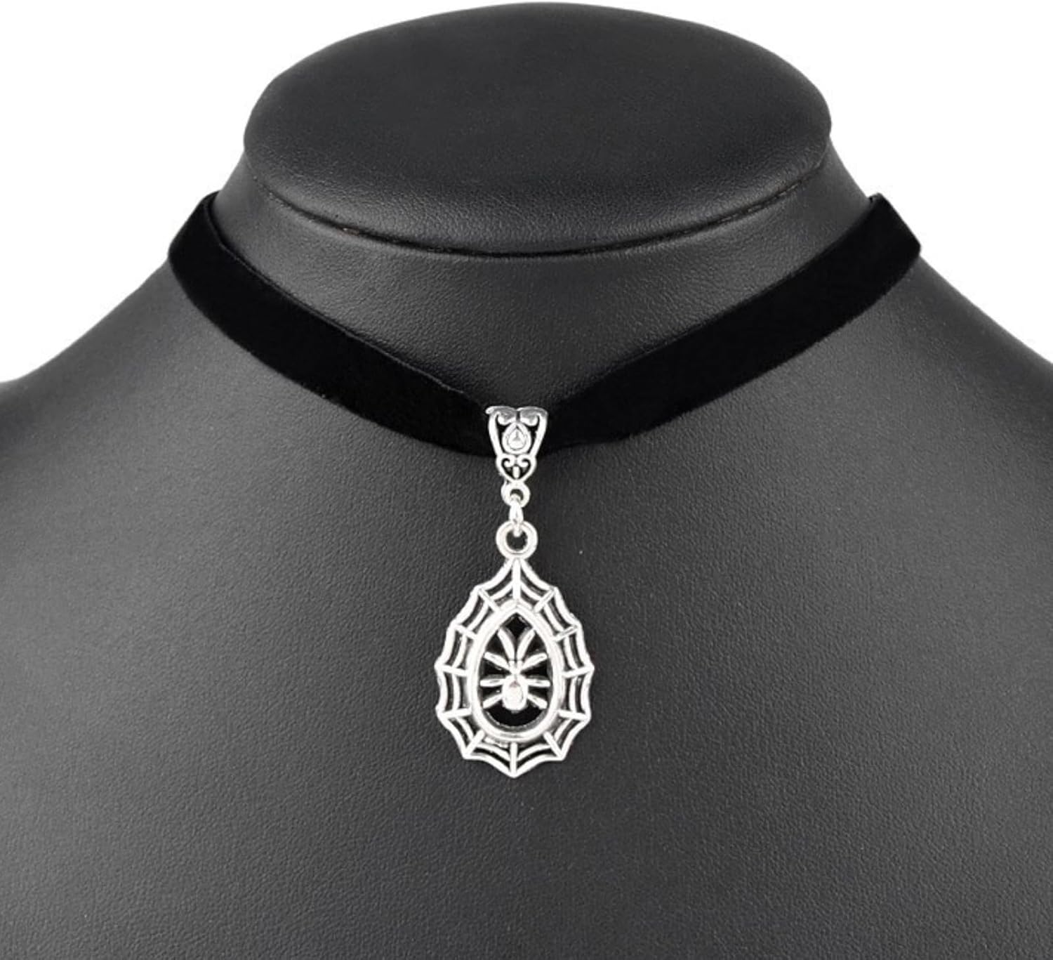 Black Choker Necklaces for Women Halloween Spider Necklace Vintage Spider Web Necklace Goth Accessories Gothic Jewelry - Image 7