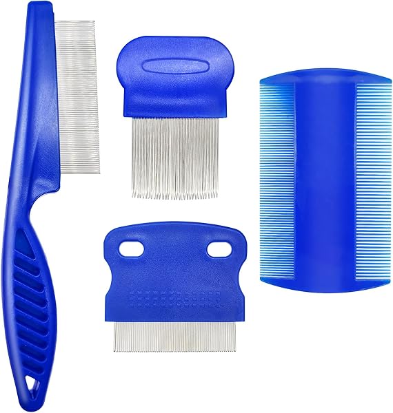 4 Types of Flea Comb Set for Dogs and Cats