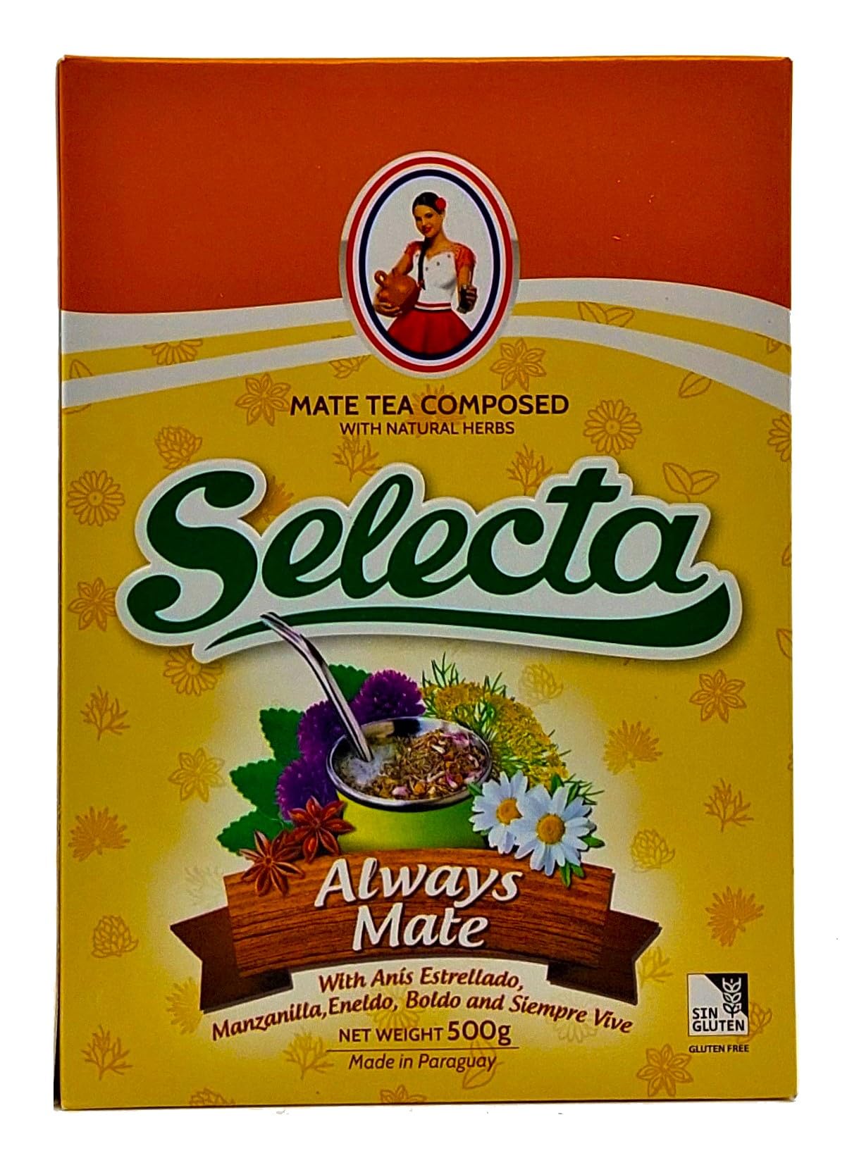 SELECTA Yerba Mate (500g) (Always Mate (Siempre Mate))