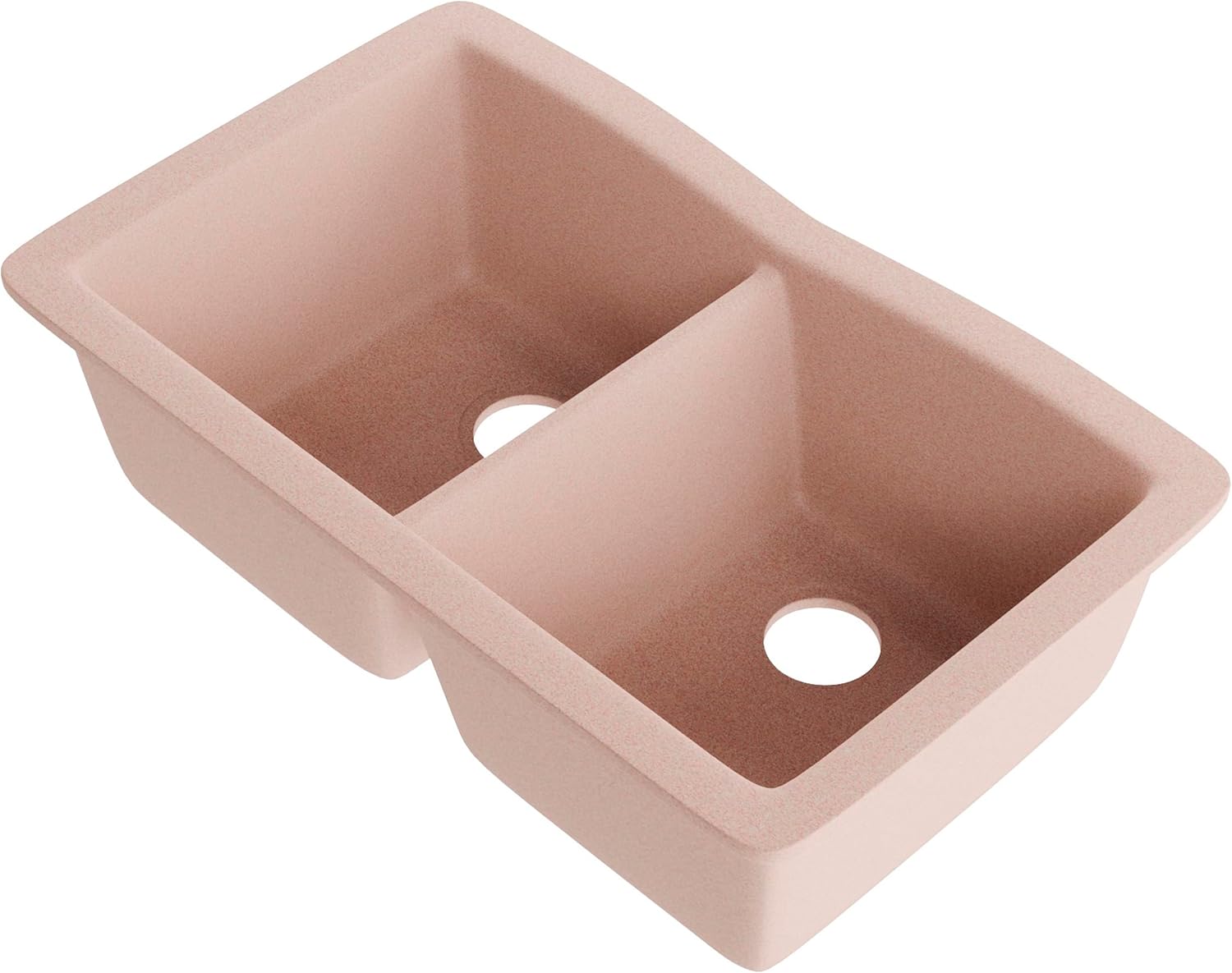 Double Bowl Undermount Granite Composite Kitchen Sink in Wheat