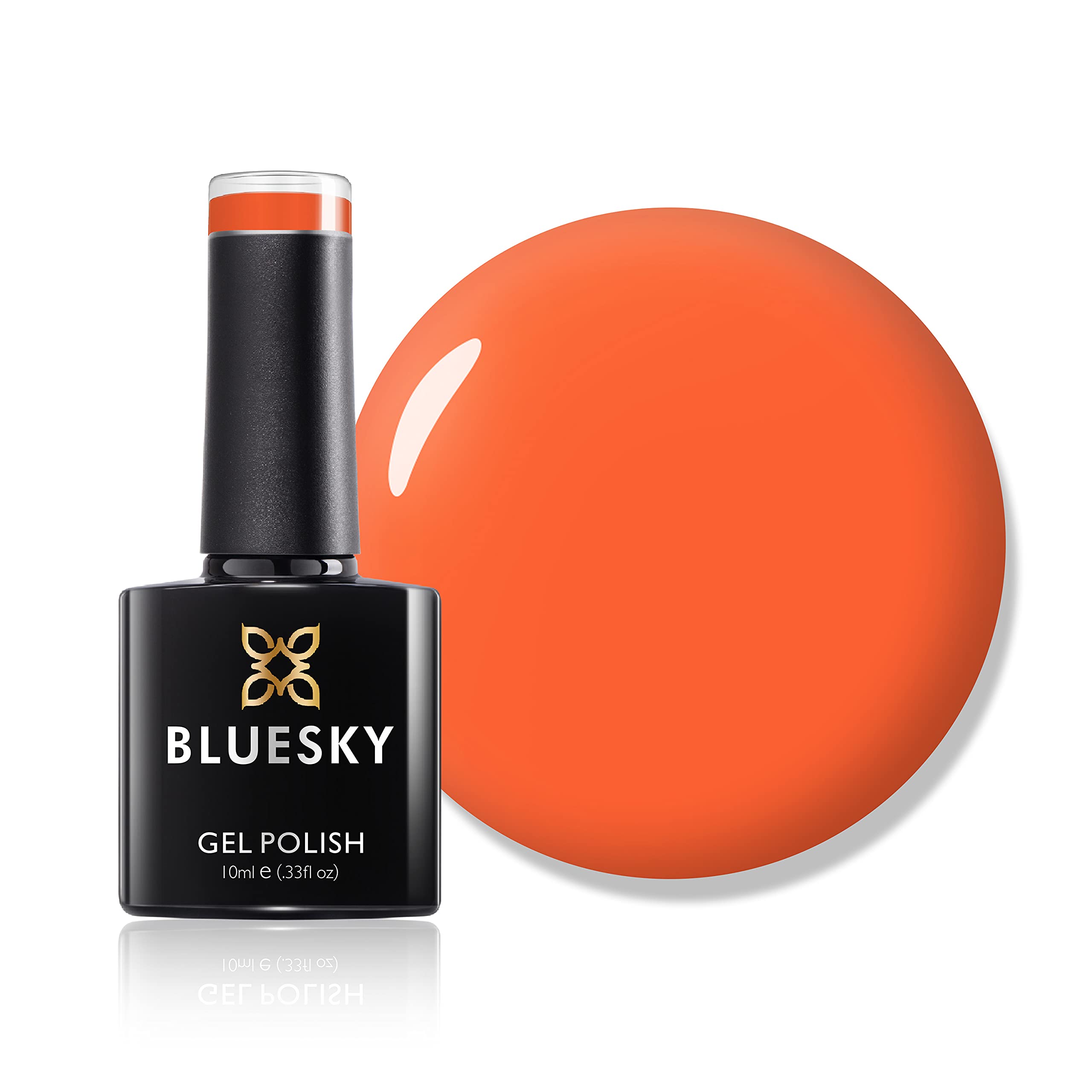 Bluesky Christmas Gel Nail Polish, Pool Game SS2021, Orange, Red, Long Lasting, Chip Resistant, 10 ml (Requires Drying Under UV LED Lamp) Amazon Exclusive