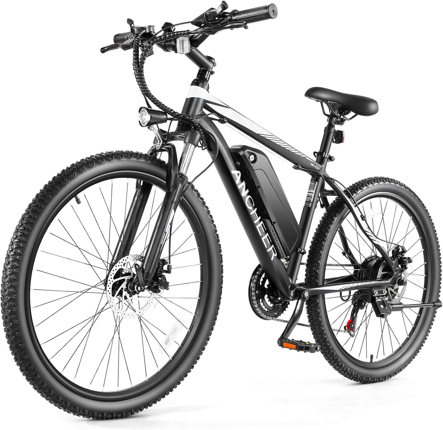 ANCHEER Electric Bike for Adults, [Peak 750W Motor] Electric Mountain Bike, 26" Sunshine Ebike, 55 Miles 20-22MPH Electric Bicycle with 48V/374Wh Battery, 7/21Speed, UL2849 Compliant