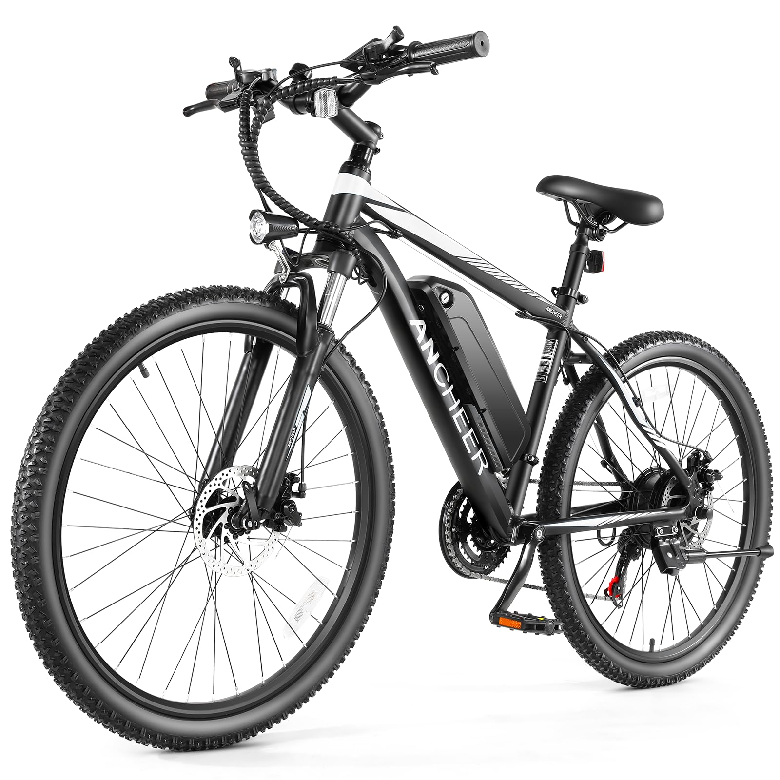 ANCHEER Electric Bike for Adults, Electric Mountain Bike, 26" Sunshine Ebike, 19.8MPH Electric Bicycle with 48V/374Wh Battery, 7/21Speed, UL2849 Compliant