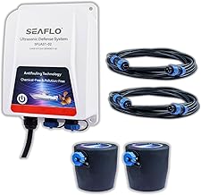 SEAFLO Ultrasonic Hull Defense System – Fully Automated Anti-Fouling Device, Prevents Barnacle & Algae Growth, Protects Hull, Drives & Running Gear, Covers 200 sq.ft – 4-Year Warranty