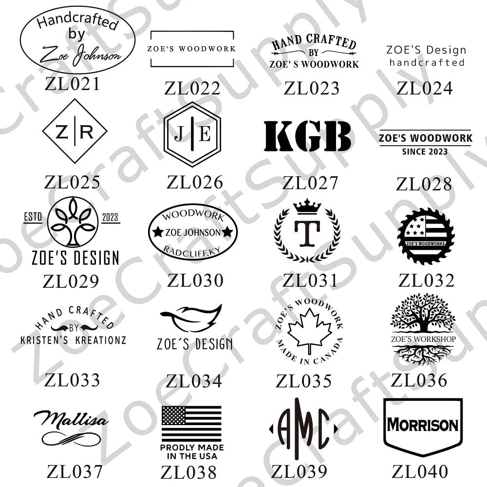 Custom Logo Interchangeable Stamp, Custom Makers Mark Stamps for Leather