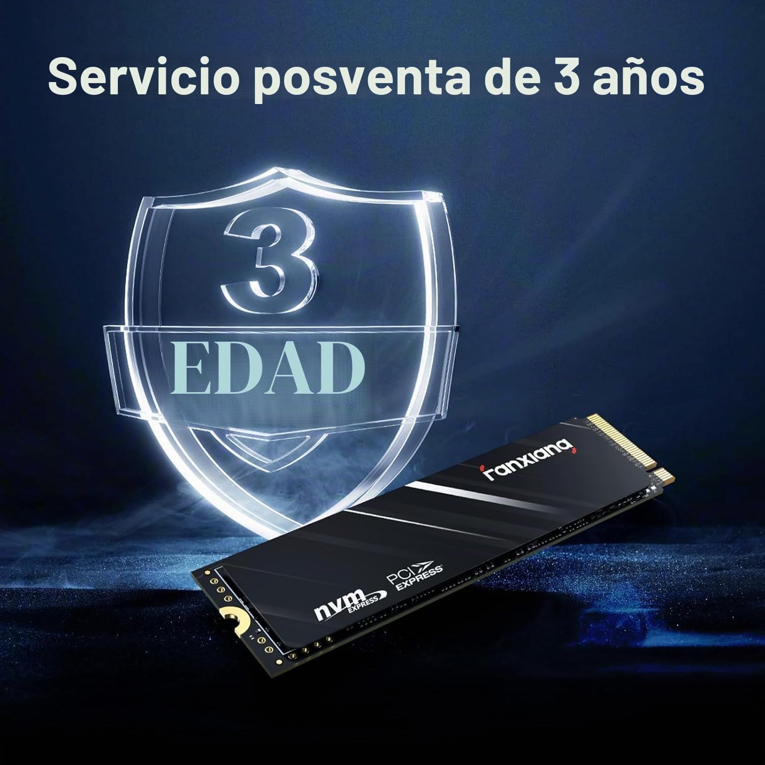 fanxiang M.2 SSD 512GB,NVMe SSD con disipador térmico, hasta 3000MB/S, PCIe Gen3 x4 2280,SSD Interno, caché SLC 3D NAND,Discos Duros -S501Q