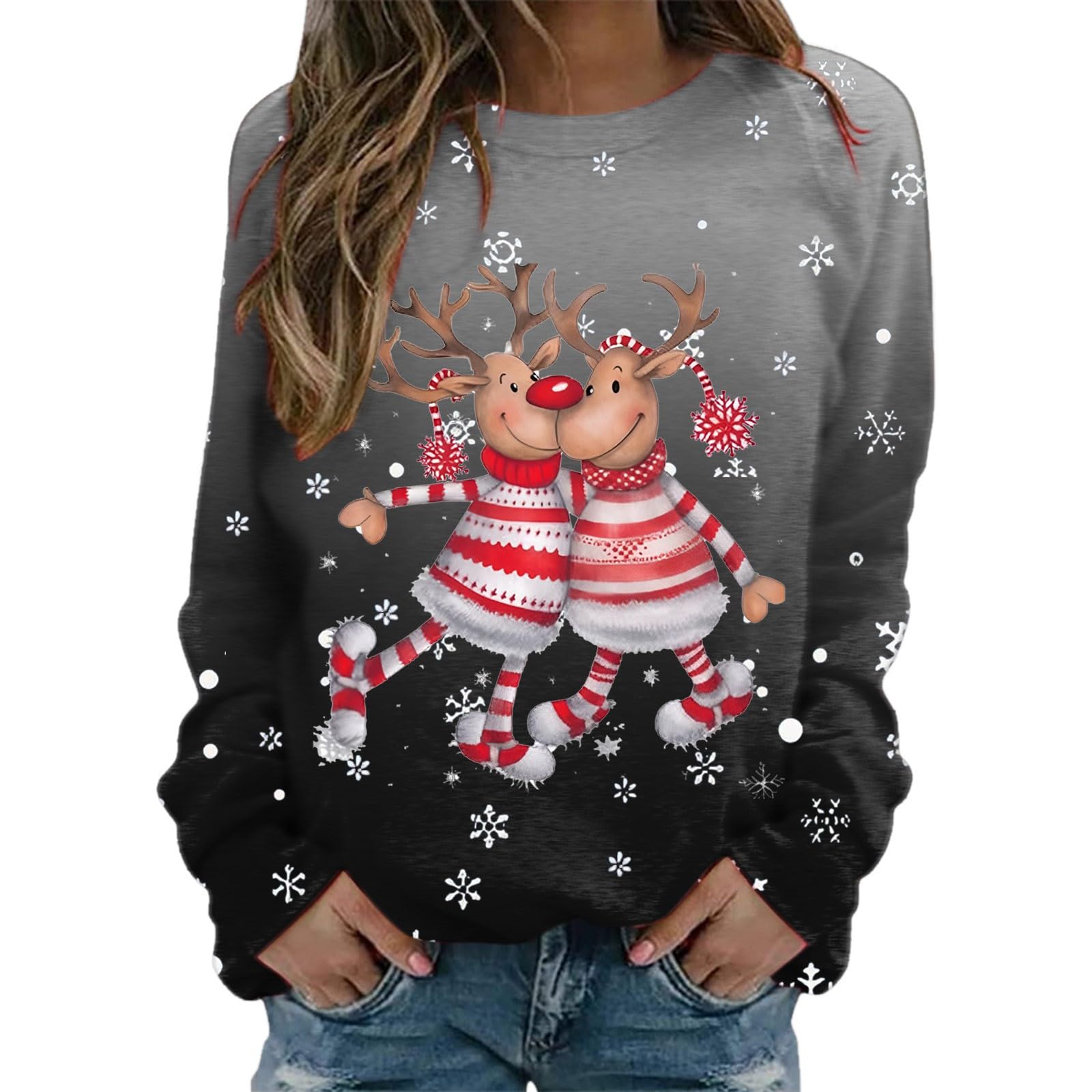 Produktbild von Weihnachtspullover Damen Ugly Sweatshirt Lustige Hässlicher