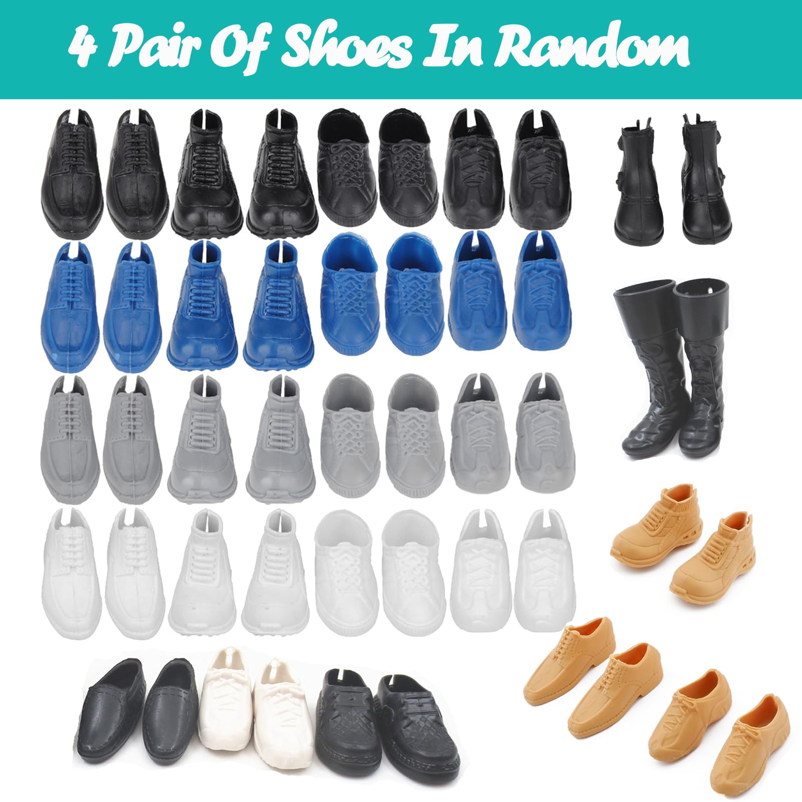 Lot 19 Vêtements & Accessoires Poupée 11.5 Pouces - Robes, Pantalons, Chaussures, Sacs