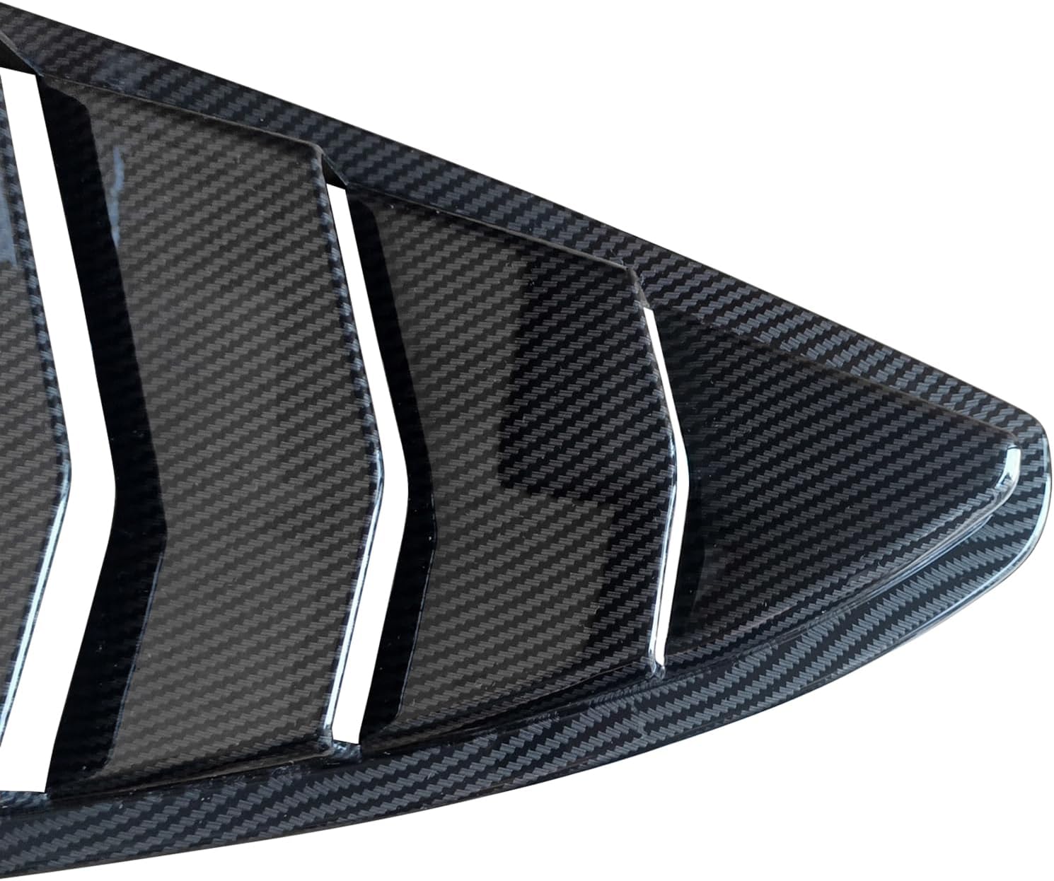 CHIESMA for Tesla Model X 2022-2025 Rear Window Louver Sun Shade Cover, ABS Carbon Fiber Style Privacy Vent Visor, Automotive Exterior Accessories Sun Protection Anti-Glare Panel Body Kit