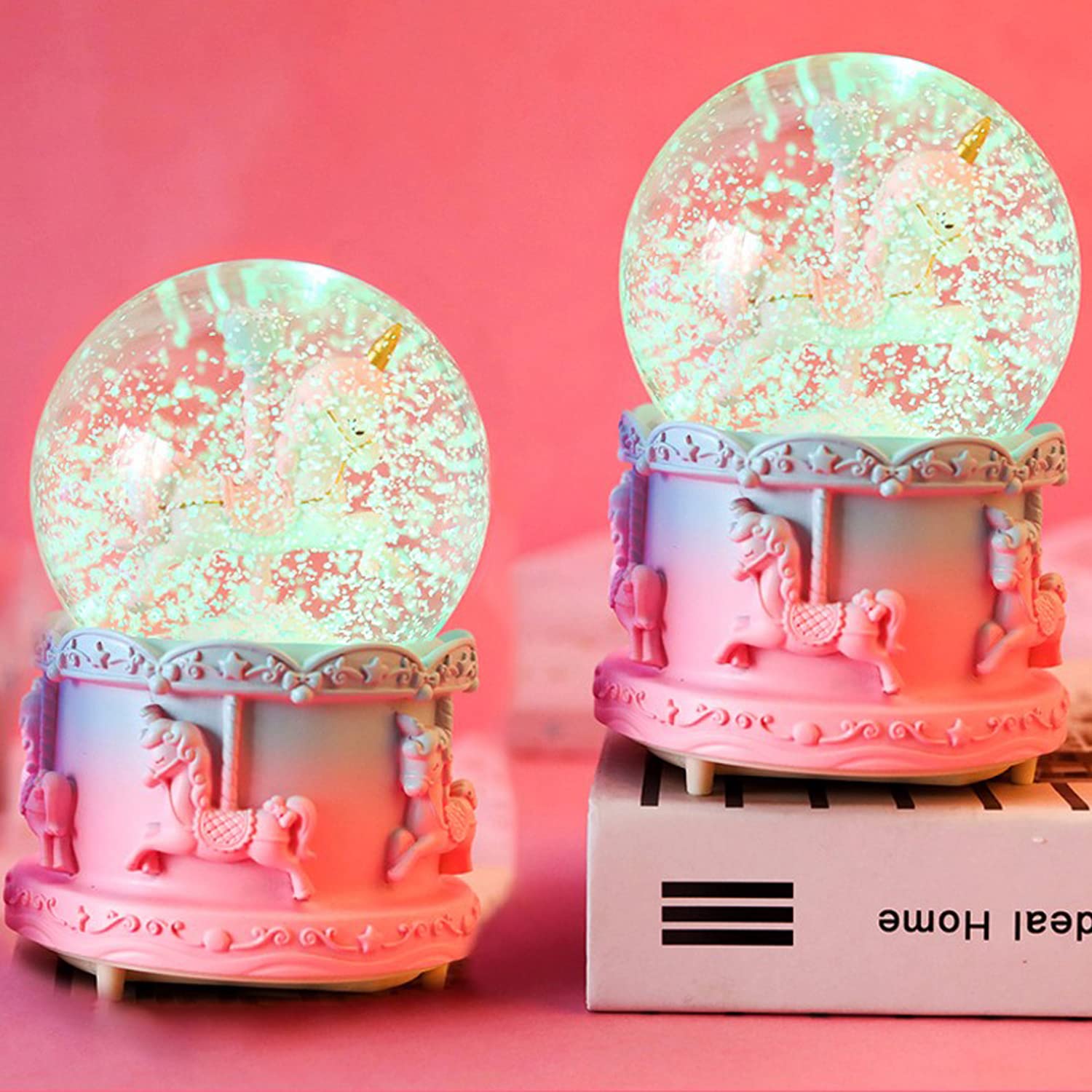 PARIS フランス スノードーム ピンク エッフェル塔