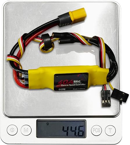 Miniatura 7 de FLASH HOBBY Spaceman 40A V2 3-4S Controlador de velocidad 5V5A UBEC sin escobillas RC Helicóptero Avión Quadcopter (40A)