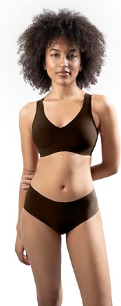 kaeruskin High Waist Brief, Women's Brief Underwear Seamless Design Briefs for Women, KORE Fabric Women Underwear