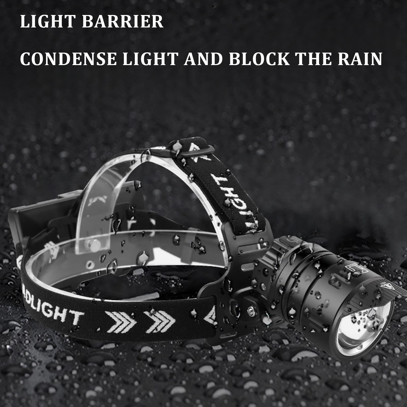 Torcia Frontale, Faro a LED, Fari Frontali Per La Fronte, Faro Esterno con Sensore di Movimento Torcia Frontale USB Ricaricabile a Luce Forte Per Escursionismo Campeggio