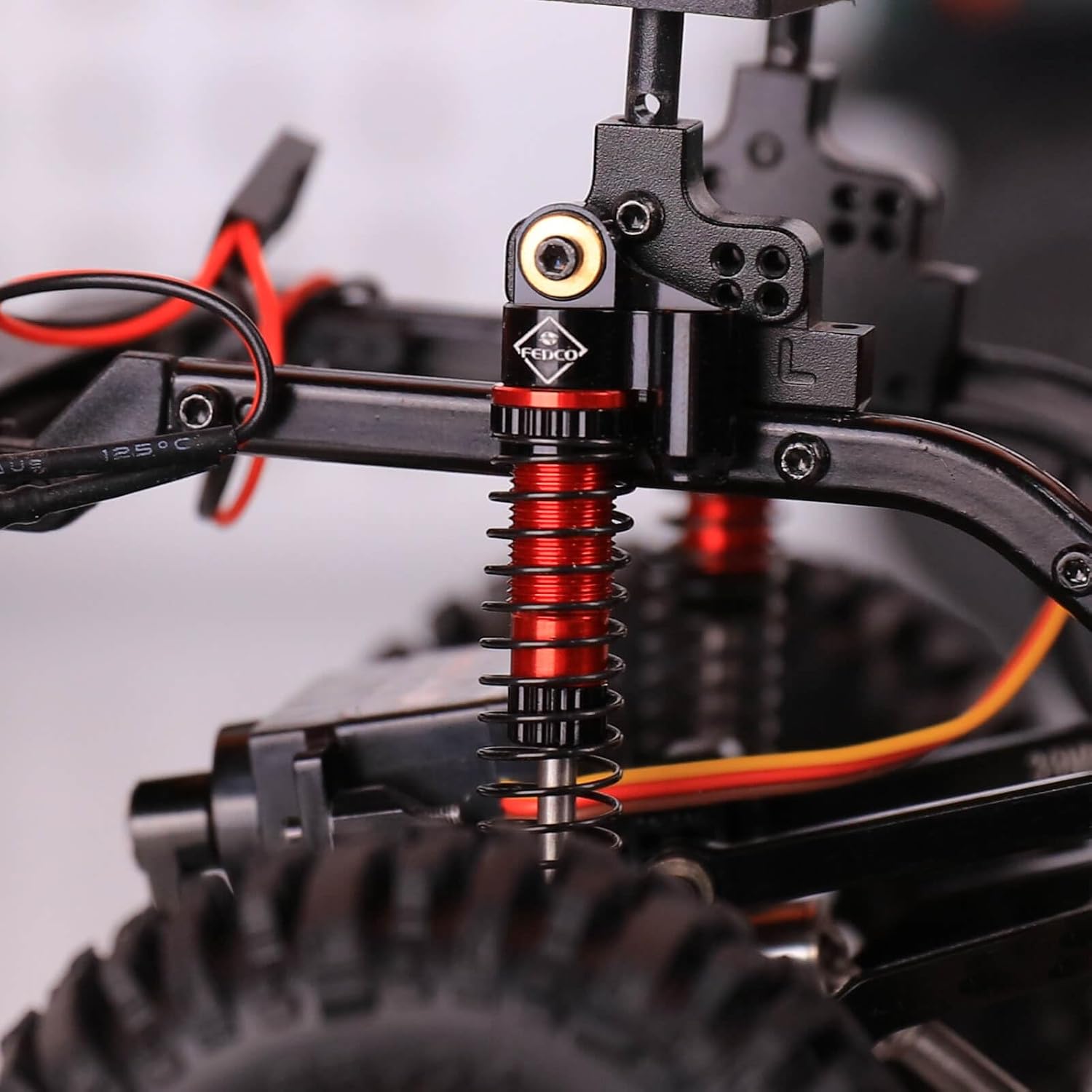 AX24 Shocks 57 MM Oil-filled Shocks Long Travel Shocks Absorber For Axial AX24 Upgrade Parts AXI00003