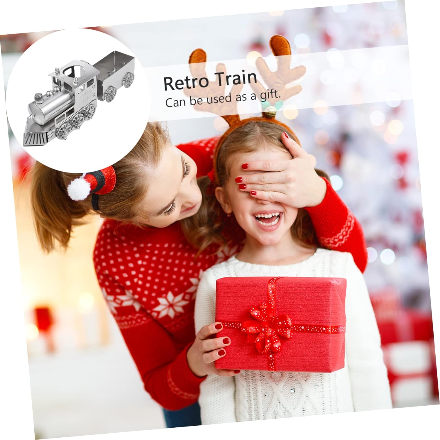 Hemoton 1set High Grade Steam Locomotive Ornament Train Birthday Decorations for Lovers of