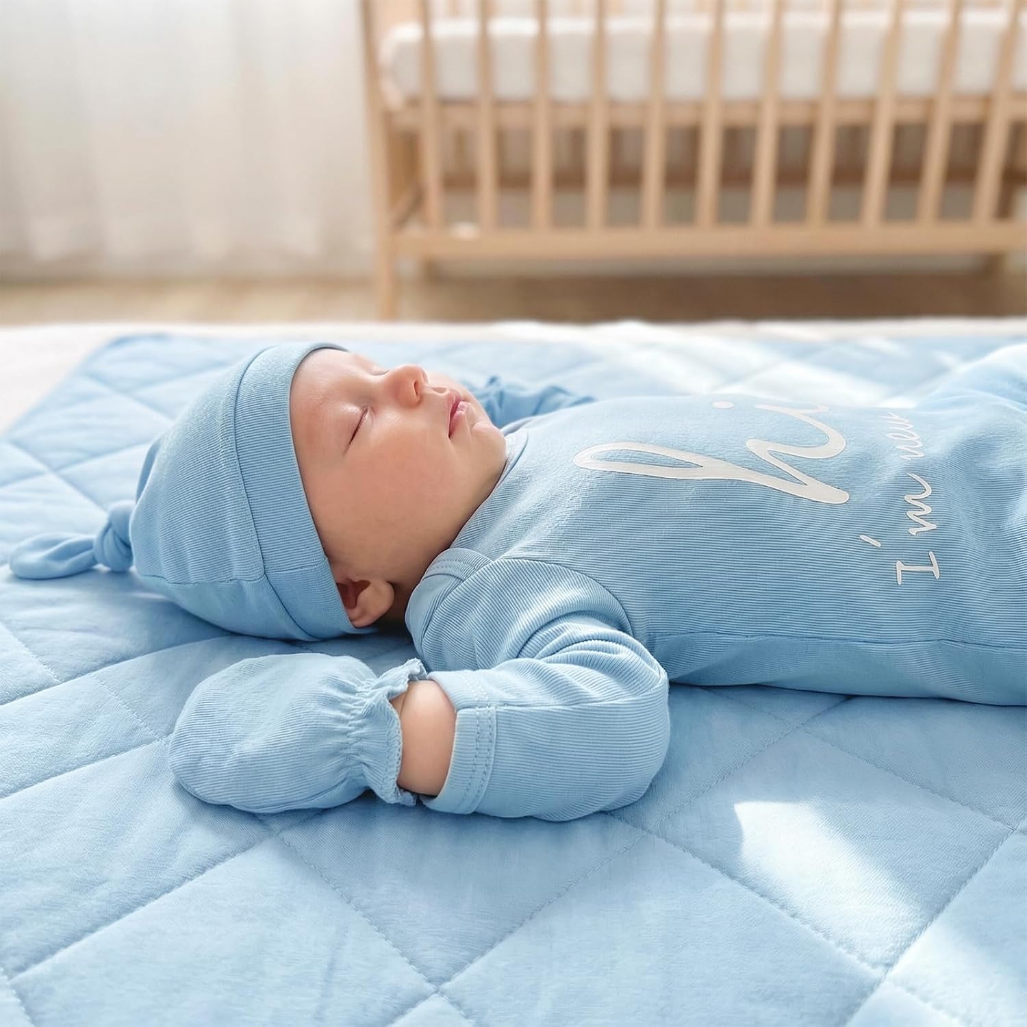 Baby Romper Newborn Clothes Hi I’m New Here Cotton Long Sleeve Coming Home Outfit