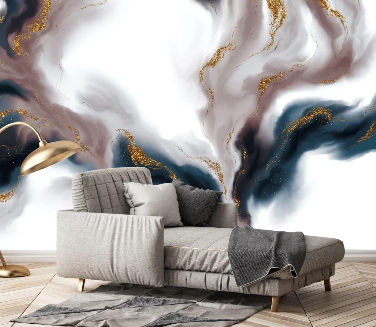 Abstract Colorful Smokes Modern Background Peel and Stick Wallpaper Wall Murals Wall Removable 100''H x 150''W