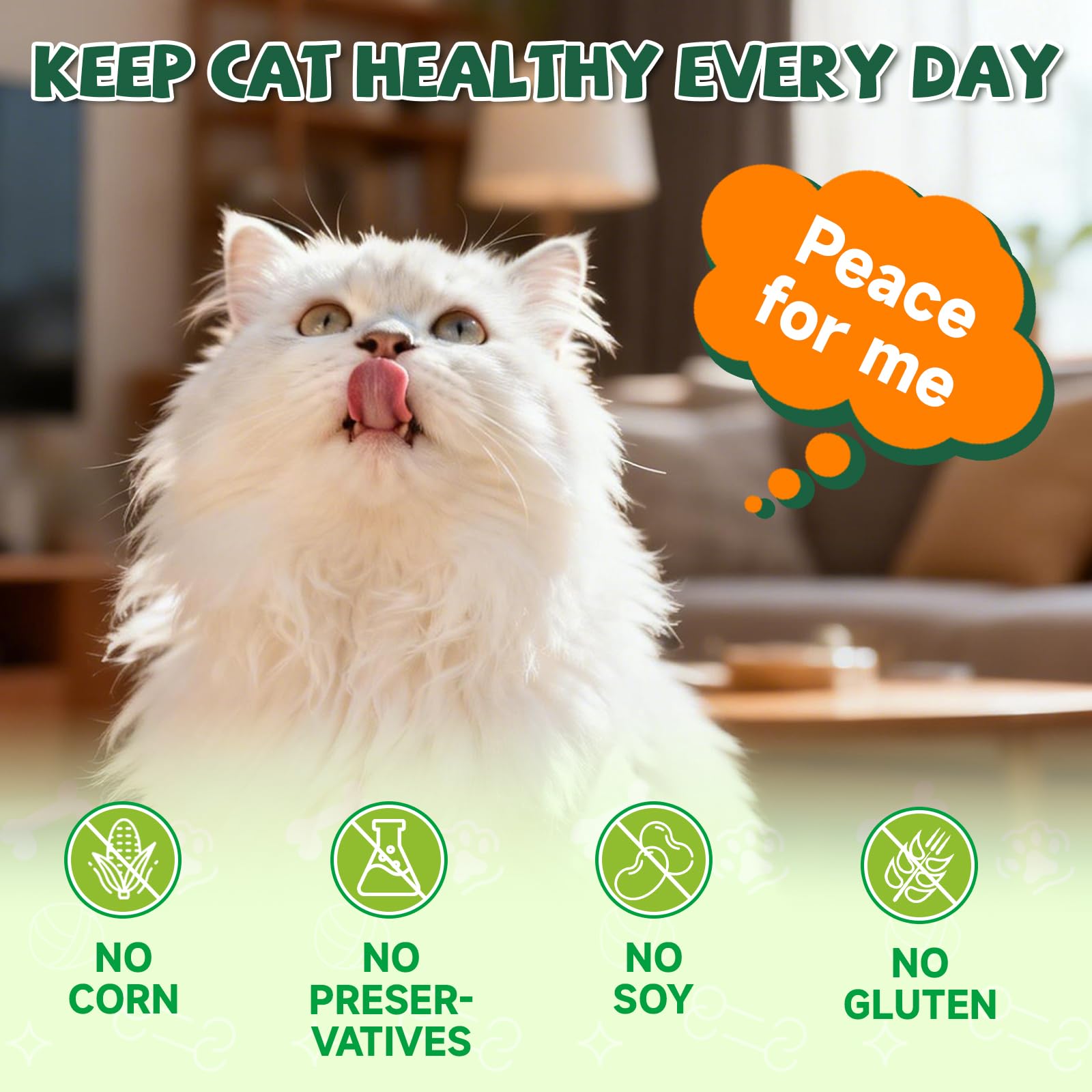 Taurina para Gatos Vitaminas - 500 Golosinas, 19 en 1 CardíAca & Visión Felina, Energía & Vitalidad, Inmune, Multivitamínico para Gatos Taurina, Minerales, Premios Vitaminados para Gato