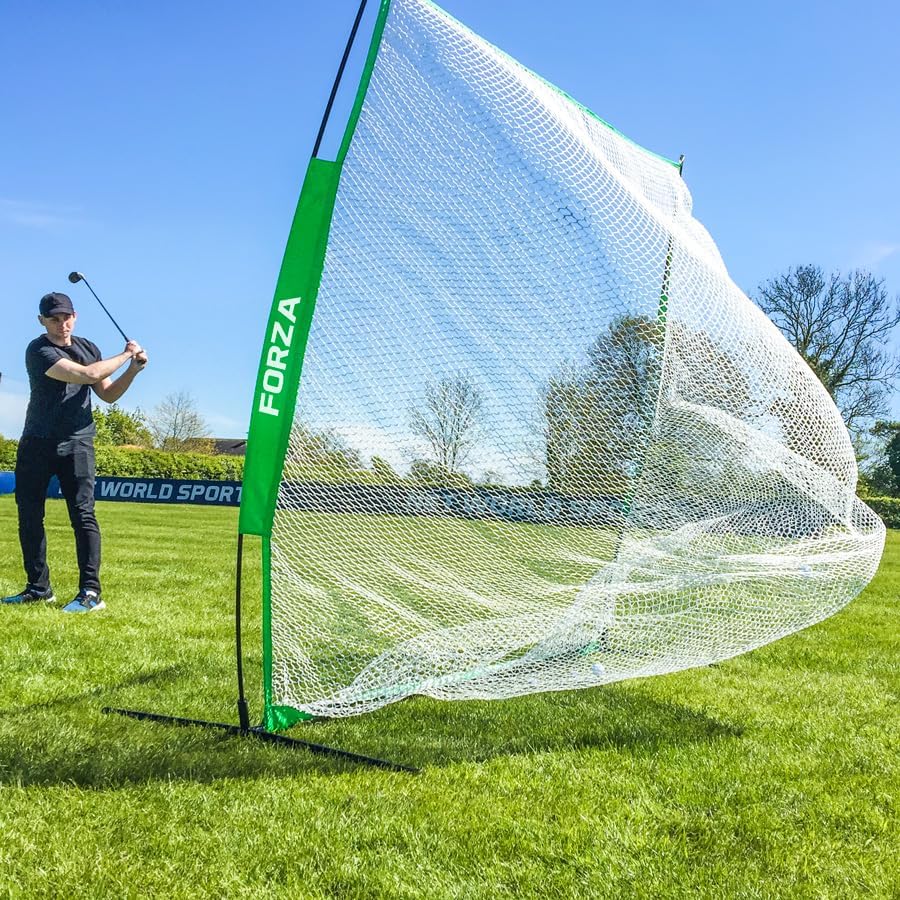 FORZA Portable Multi-Sport Hitting Net 7ft x 7ft – Pop-Up Backyard Training Net with Carry Bag for Baseball, Golf, Soccer, Tennis & More