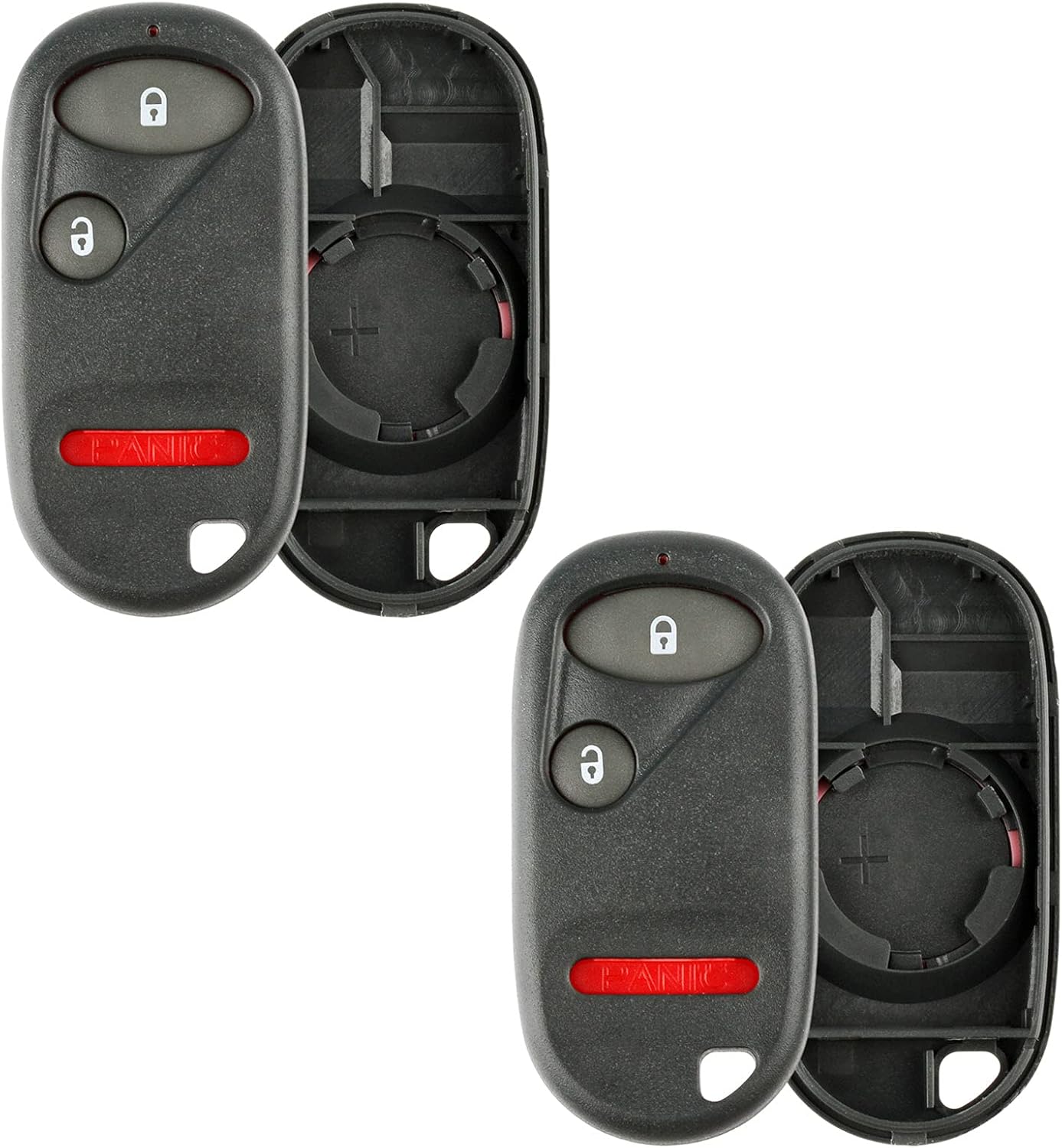 2X Remote Key Fob Shell Case Replacement for Honda Civic Pilot (NHVWB1U521, NHVWB1U523)