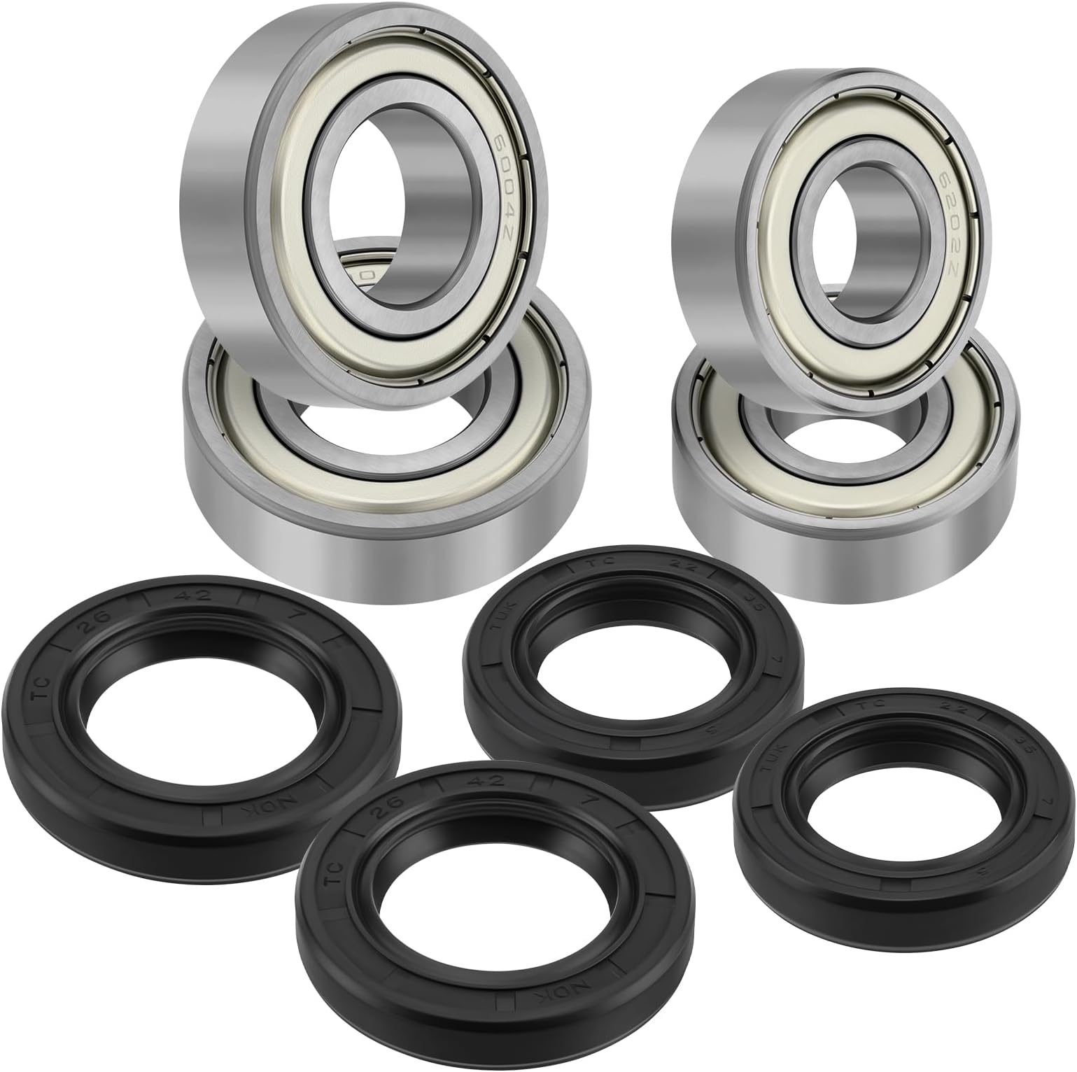 JAVIK Front Wheel Bearings Seals Kit for Yamaha Raptor 700 660 350 250 125 Banshee 350 Warrior 350 YFZ450 Bear Tracker 250 Big Bear 250 Bruin 250 Blaster 200