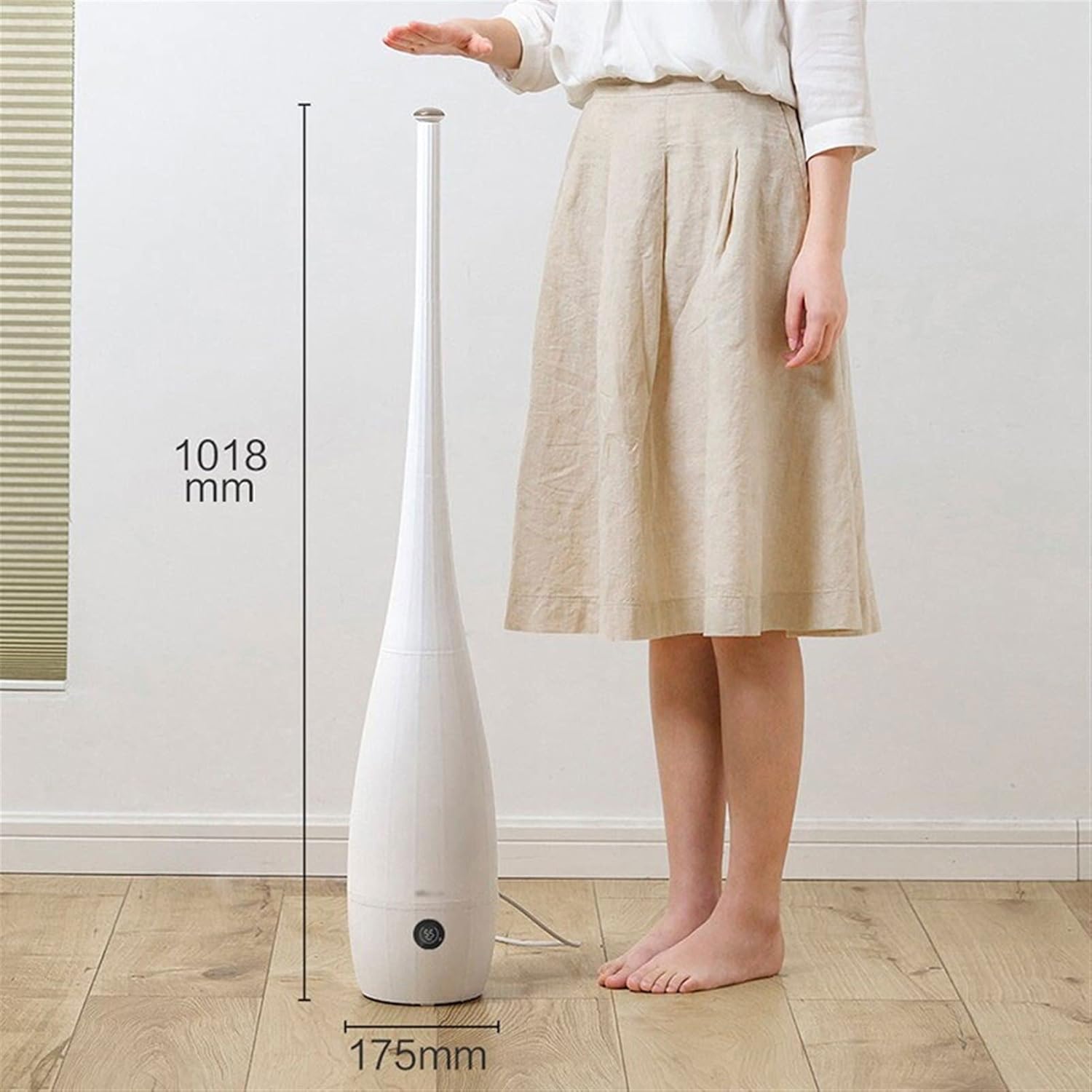 Humidifier for Bedroom, Floor, Type 4L Large Capacity Diffuser Silent Humidifier with Remote Control - Auto Shut-Off - for Baby Food and Whole House Mist Humidifier