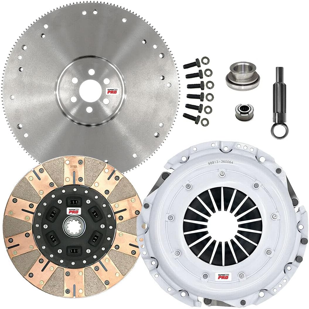 ClutchMaxPRO Performance Stage 3 Clutch Kit with Flywheel Compatible with 1983-1993 Ford Bronco F150 F250 F350 1983-1987 E150 E250 E350 Econoline 5.8L (CP07132DF-FW167935-ST3)
