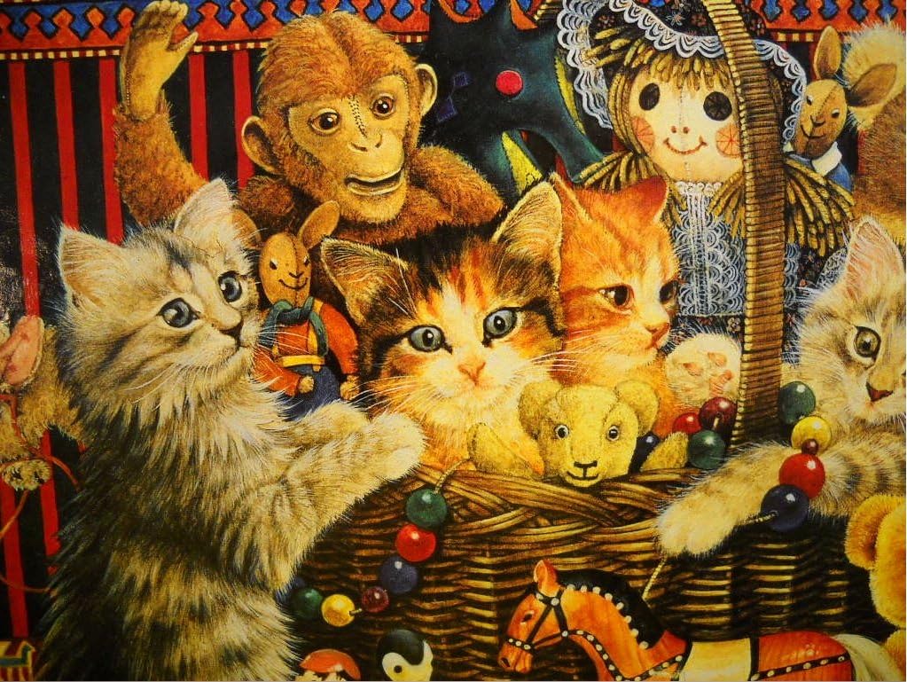 Cats Among The Toys Jigsaw Puzzle